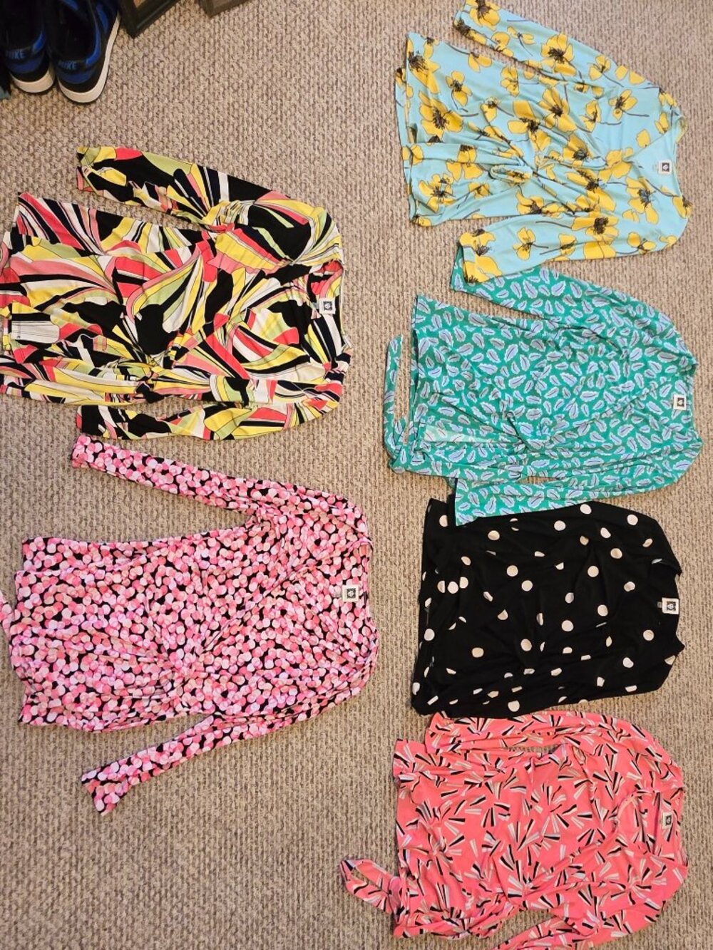Anne Klein size M and S wrap tops